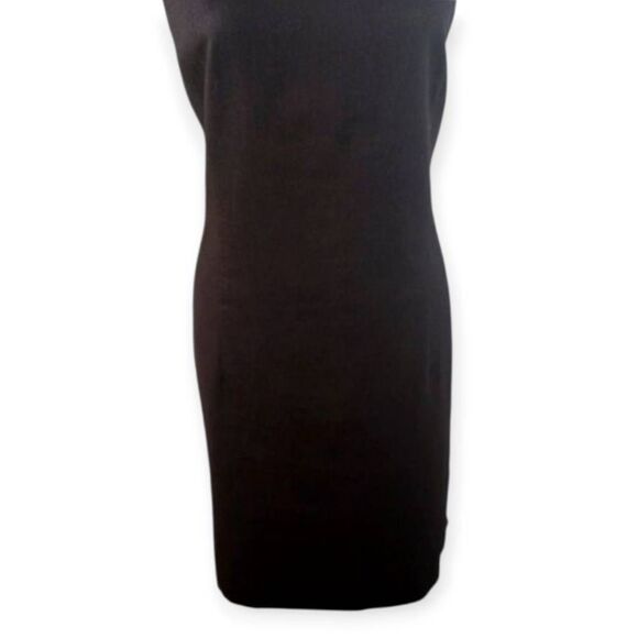 NORTON MCNAUGHTON BLACK V-NECK DRESS SZ.16 EUC - Picture 3 of 5